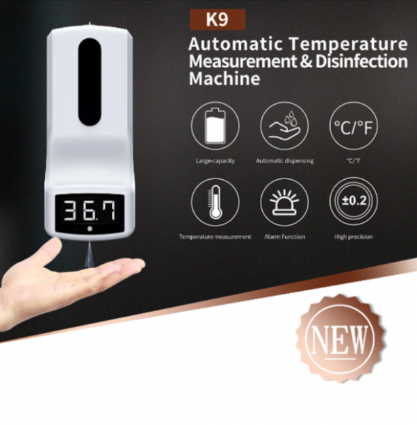 termometro con dispensador k9