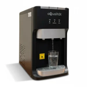 DISPENSADOR DE AGUA SOBRE MESA CON CONEXIÓN A LA RED DE AGUA POTABLE